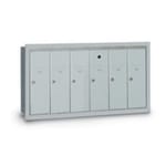 View 6-Door Recessed Vertical Mailbox